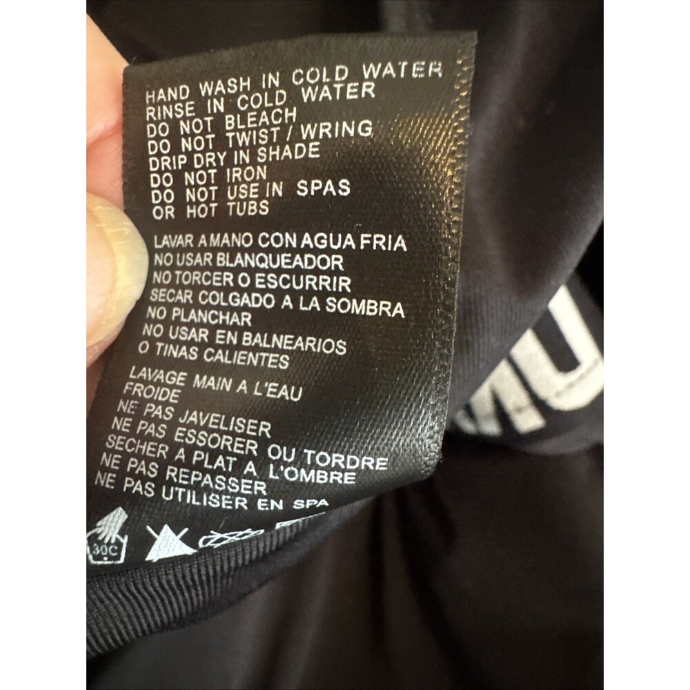 DKNY Mesh Side Black Bathing suit Size 12 - Picture 8 of 10